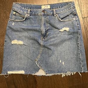 Free people, We the Free denim jean skirt